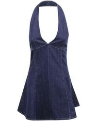 MC2 Saint Barth - Thalita Denim Short Dress - Lyst