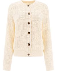Loulou de Saison - Long-Sleeved Knitted Cardigan - Lyst