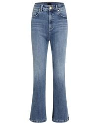 LIU REGALI - Straight Zipper Jeans - Lyst