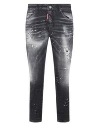 DSquared² - Faded Effect Distressed Jeans - Lyst