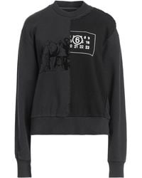 MM6 by Maison Margiela - Plain Colour Sweatshirt - Lyst