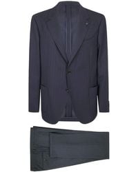 Lardini - Striped Single-Breasted Suit Set - Lyst