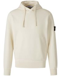 Stone Island - Logo Patch Drawstring Hoodie - Lyst