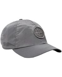 Stone Island - Logo Embroidered Curved Peak Baseball Cap - Lyst