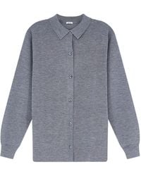 Aspesi - Button-Up Collar Cardigan - Lyst