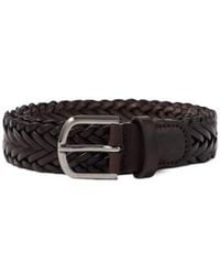 Giorgio Armani - Braided Leather Belt - Lyst