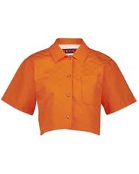 Gucci - Gg Gabardine Shirt - Lyst