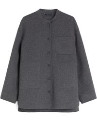 Max Mara - 'S Crewneck Button-Up Coat - Lyst