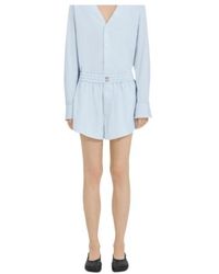 MM6 by Maison Margiela - Poplin Shorts - Lyst