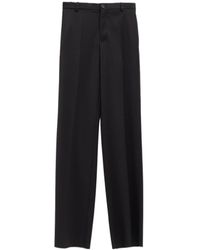 Balenciaga - Straight-Leg Tailored Wool Trousers - Lyst