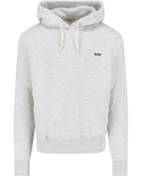Autry - Logo Embroidered Drawstring Hoodie - Lyst