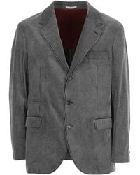 Brunello Cucinelli - Lapel Long-Sleeved Suit Jacket - Lyst