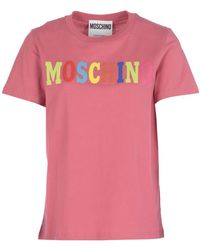 Moschino - Logo-Print Organic-Cotton T-Shirt - Lyst