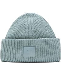 Acne Studios - Large Face Logo Beanie - Lyst