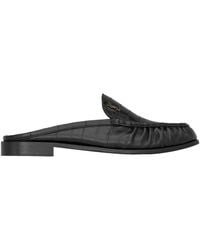 Saint Laurent - Le Loafer Logo Plaque Slip-On Mules - Lyst