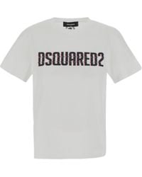 DSquared² - Logo-Printed Crewneck T-Shirt - Lyst