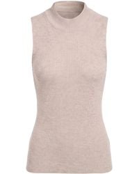 Brunello Cucinelli - Sleeveless Solid-Colored Top - Lyst