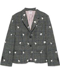 Thom Browne - Prince Of Wales Hunting Tweed Blazer - Lyst
