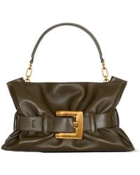 Balmain - Anthem Buckled Medium Shoulder Bag - Lyst