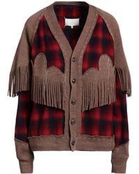Maison Margiela - Plaid Knitted Long-Sleeve Shirt - Lyst