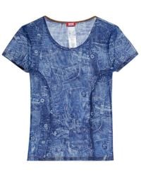 DIESEL - Kasia Dnm Slim Printed T-Shirt - Lyst
