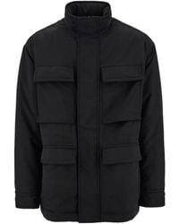 Ferragamo - Ferragamo Long-Sleeved Padded Jacket - Lyst