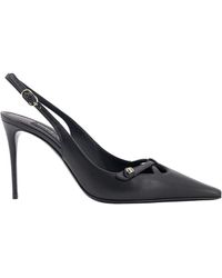 Dolce & Gabbana - Dg Logo Plaque Slingback Pumps - Lyst
