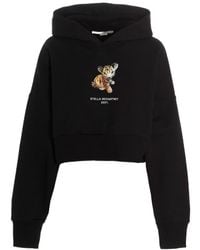 Stella McCartney - Graphic Printed Cropped Hoodie - Lyst