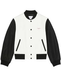Givenchy - Bi-Material Blouson With Photographic Negative Print - Lyst