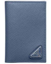 Prada - Saffiano Leather Card Holder - Lyst