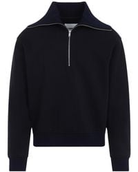 Jil Sander - Long Sleeve Zipped Sweatshirt - Lyst