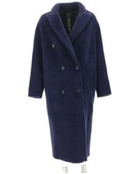 Blancha - Double Breasted Coat - Lyst