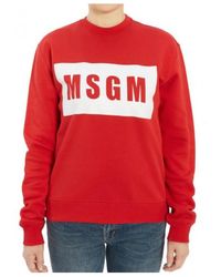 MSGM - Logo Details Sweater - Lyst
