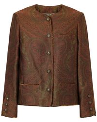 Etro - Paisley-Jacquard Crepe Blazer - Lyst