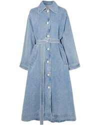 Agolde - Belted Denim Trench Coat - Lyst