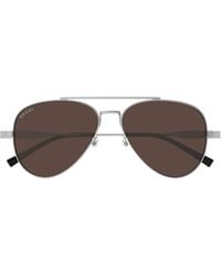 Gucci - Eyewear Pilot Frame Sunglasses - Lyst