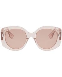 Fendi - Eyewear Round Frame Sunglasses - Lyst