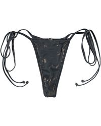 DIESEL - Demy Utlt Metallic Thong Bikini Bottom - Lyst