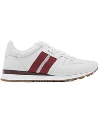 Bally - Striped Lace-Up Casual Sneakers - Lyst