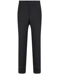 Brioni - Button-Detail Casual Trousers - Lyst