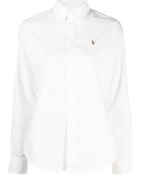 Polo Ralph Lauren - Logo-Embroidered Oxford Shirt - Lyst