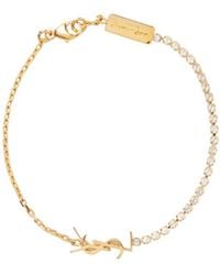 Saint Laurent - Cassandre Charm Bracelet - Lyst