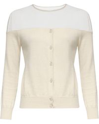 MM6 by Maison Margiela - Sheer Yoke Buttoned Top - Lyst