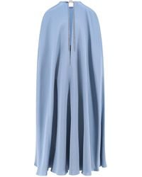 ワンピース MAX MARA Managua silk long dress with silk cape and l Managua silk long dress with silk cape and metal detail MAX