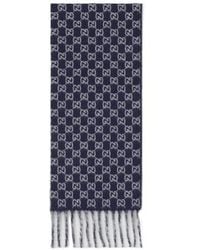 Gucci - Gg Fringed Scarf - Lyst