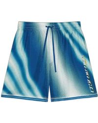 CASABLANCA - The Art Of The Serve Silk Shorts - Lyst