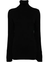 Junya Watanabe - Long-Sleeved Ribbed Turtleneck Top - Lyst