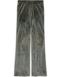 Balenciaga - Velvet Flared-Leg Pants - Lyst