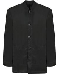 Officine Generale - Officine Générale Stand-Collar Buttoned Jacket - Lyst