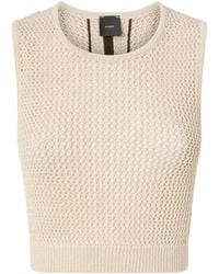 Pinko - Morus Crochet Sleeveless Top - Lyst